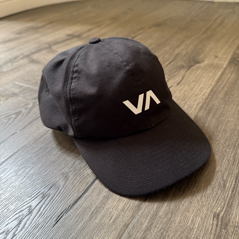 Black RVCA Logo Cap